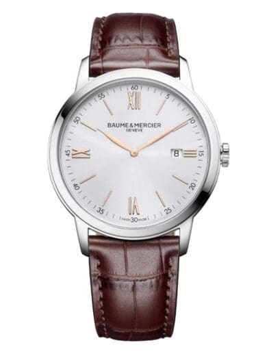 Baume & Mercier Classima Brown Strap Watch 10415