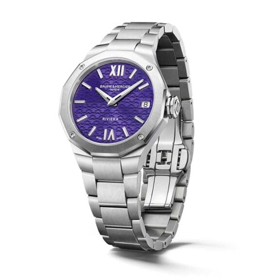 Baume & Mercier Riviera Purple Ladies Watch 10728 - Image 2