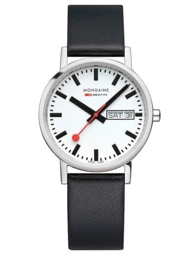 Mondaine Classic Mens 36mm Day Date Watch A667.30314.11SBBV