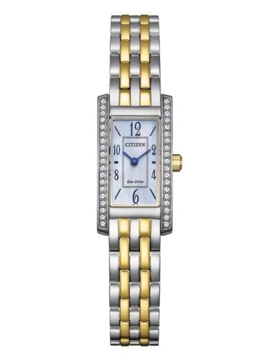Citizen Eco-Drive Petite Palidoro Two Tone Crystal Watch
