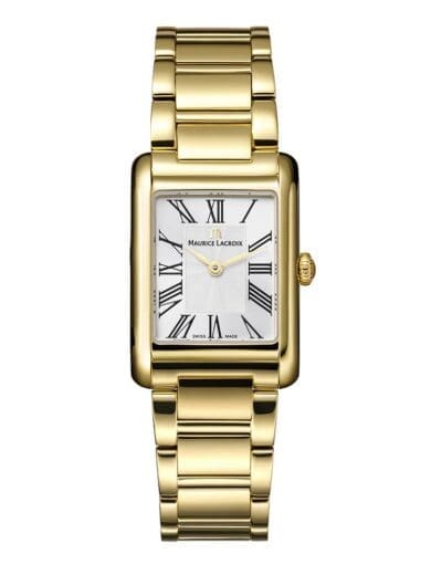 Maurice Lacroix Fiaba Square Gold PVD Watch FA1205-PVY02-110-1