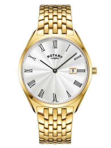 Rotary Ultra Slim Men’s GP Roman Dial Bracelet Watch GB08013/01