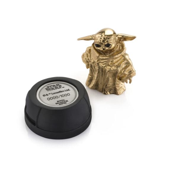 Royal Selangor Star Wars Gilt Grogu Figurine 0179024E - Image 2