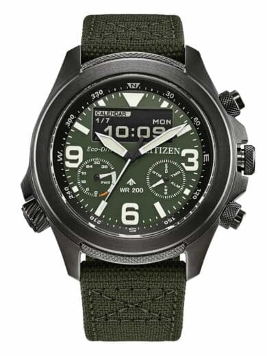 Citizen Eco-Drive Promaster Land Green Strap Watch JV1005-02W