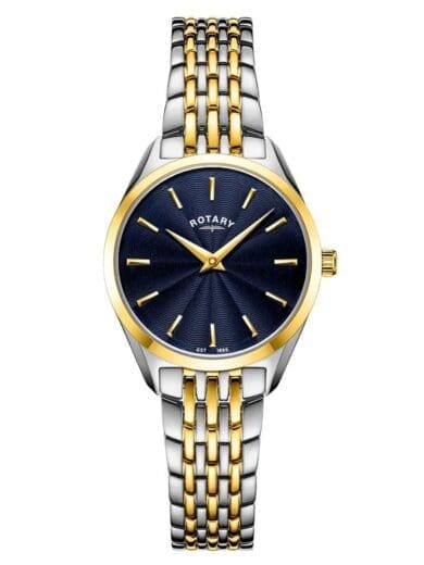 Rotary Ultra Slim Ladies Two Tone Bracelet Watch LB08011/05