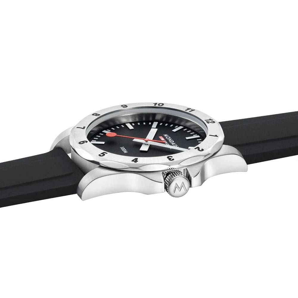 Mondaine Numeri Mens 42mm Geometric Bezel Watch MSN.42120.RB - Image 3