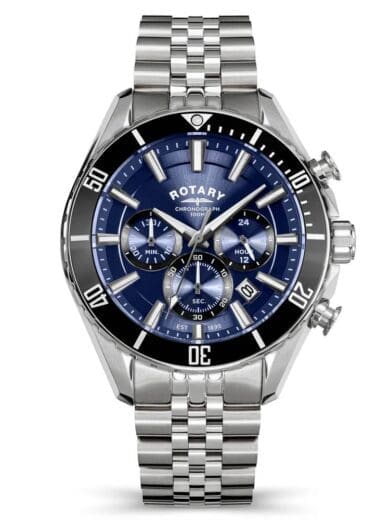 Rotary Apex100 Chronograph Mens Blue Dial Watch RGB10013/05