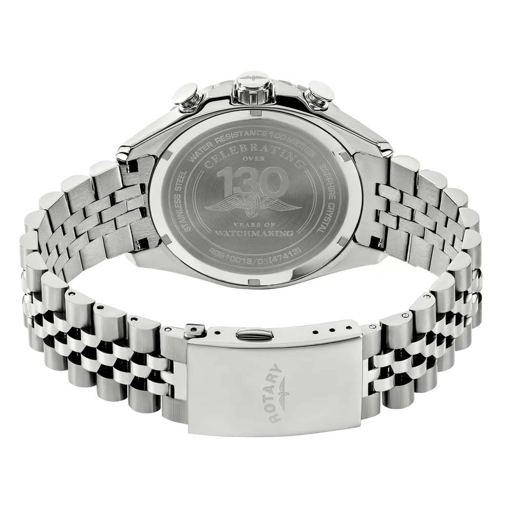 Rotary Apex100 Chronograph Mens Blue Dial Watch RGB10013/05 - Image 2